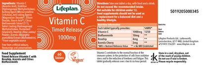 Vitamin C (Timed Release) 1000mg 60 Tablets