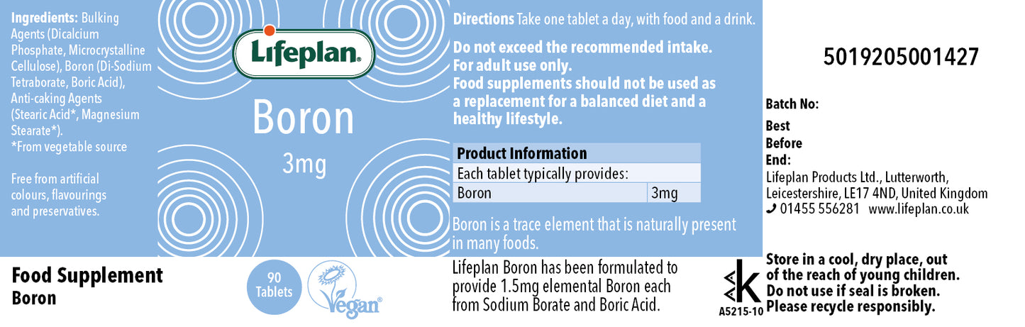 Boron 3mg 90 Tablets