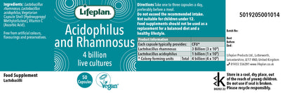 Acidophilus & Rhamnosus 50 Capsules