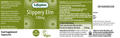 Slippery Elm 230mg 50 Capsules