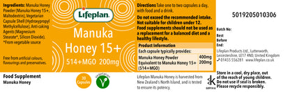 Manuka Capsules 15+