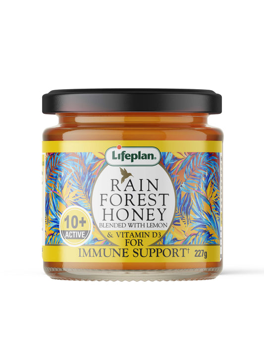 Rainforest Honey Active 10+ With Lemon and D3 227g