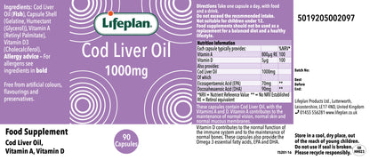 Cod Liver Oil 1000mg x 90